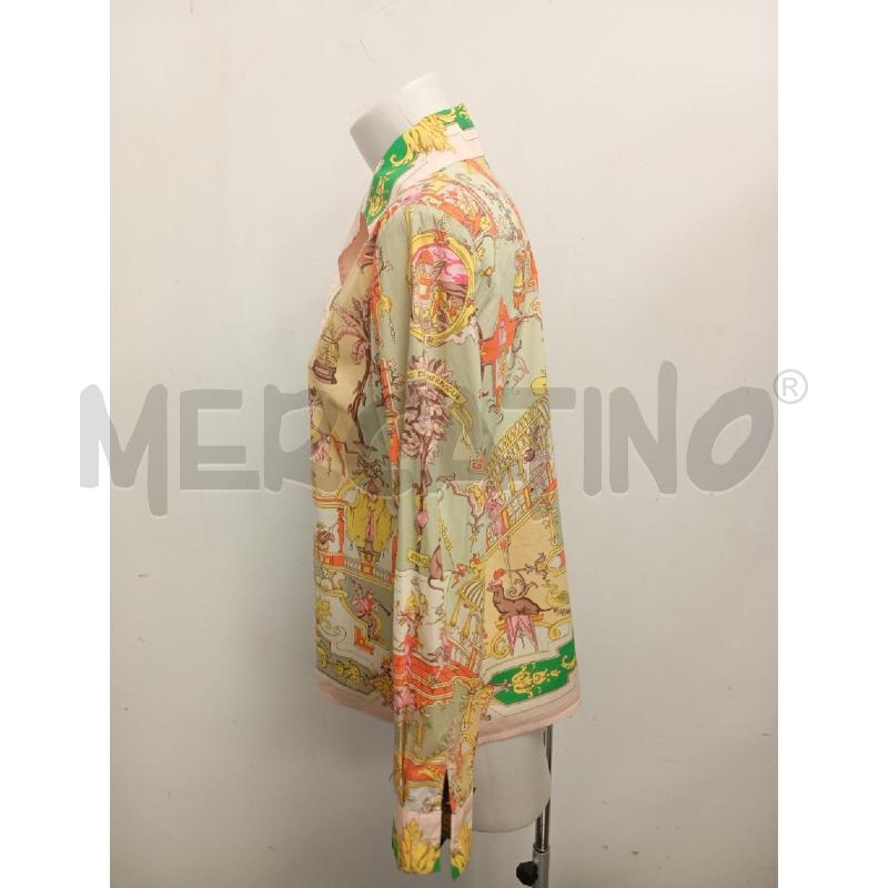 CAMICIA DONNA ETRO ROSA STAMPA FANTASIA ARANCIO VERDE | Mercatino dell'Usato Verona fiera 3