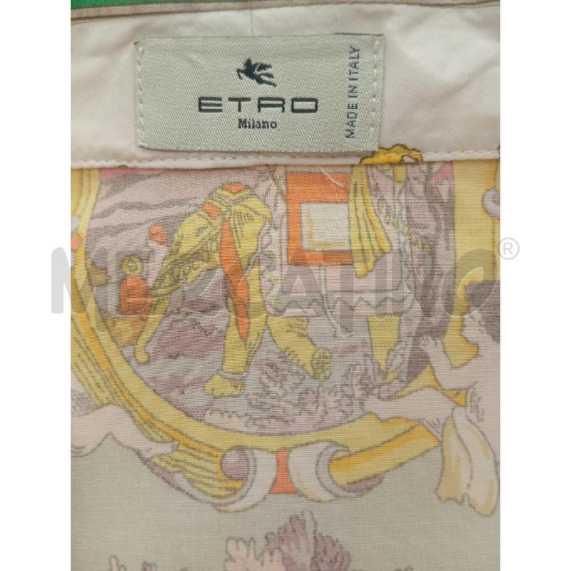 CAMICIA DONNA ETRO ROSA STAMPA FANTASIA ARANCIO VERDE | Mercatino dell'Usato Verona fiera 5