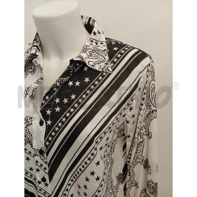CAMICIA D 8PM BIANCA NERA  | Mercatino dell'Usato Verona fiera 2
