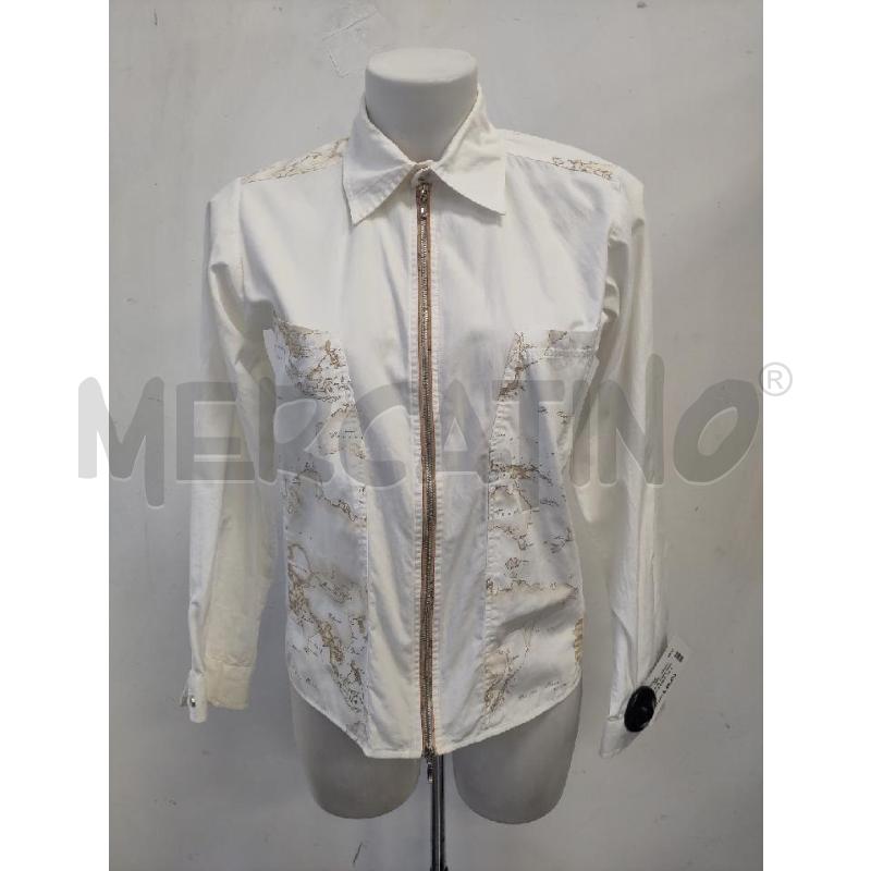 CAMICIA D ALVIERO MARTINI BIANCA FANTASIA GEO | Mercatino dell'Usato Verona fiera 1