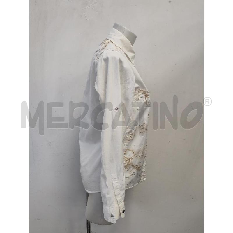 CAMICIA D ALVIERO MARTINI BIANCA FANTASIA GEO | Mercatino dell'Usato Verona fiera 2