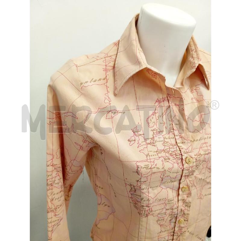 CAMICIA D ALVIERO MARTINI ROSA FANTASIA GEO | Mercatino dell'Usato Verona fiera 2