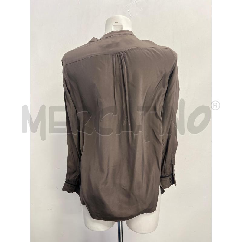 CAMICIA D ATTIC AND BURN MARRONE MISTO SETA VISCOSA | Mercatino dell'Usato Verona fiera 3