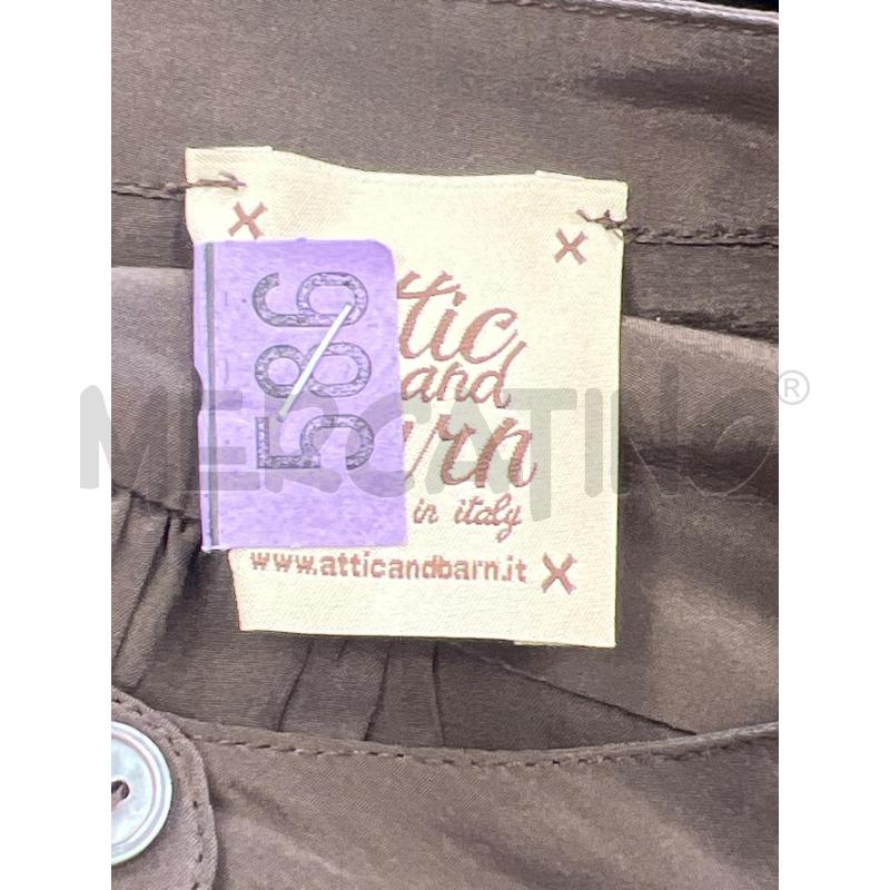 CAMICIA D ATTIC AND BURN MARRONE MISTO SETA VISCOSA | Mercatino dell'Usato Verona fiera 4