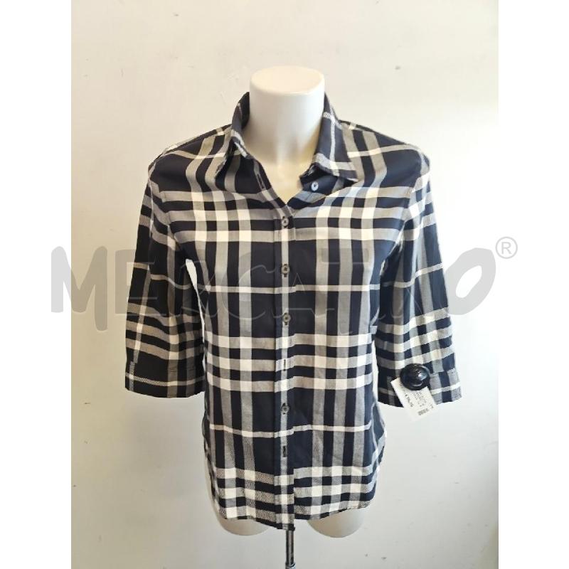 CAMICIA D BURBERRY NERA BIANCA CHECK  | Mercatino dell'Usato Verona fiera 1