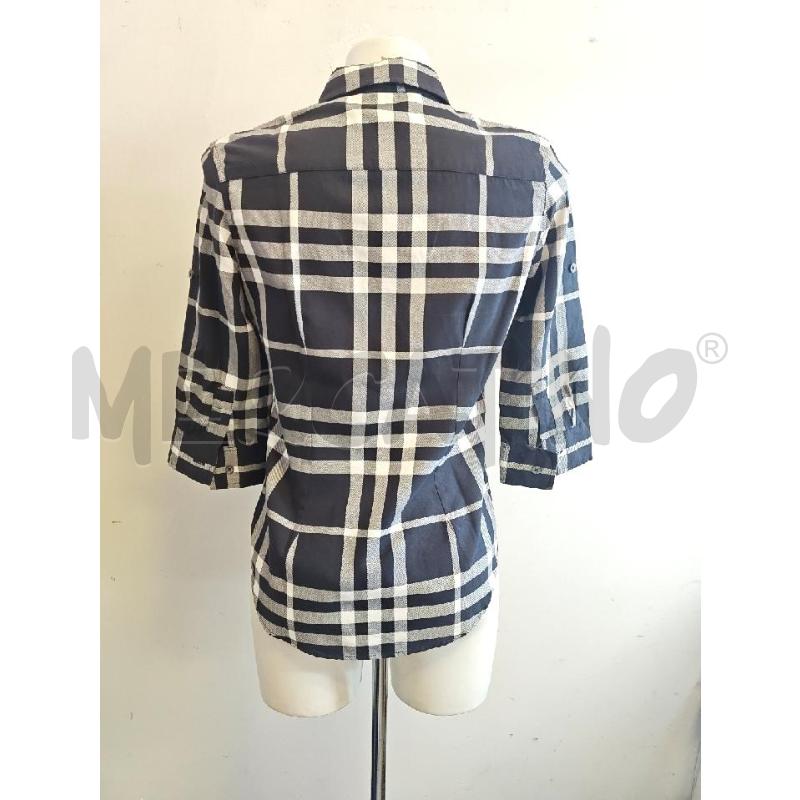 CAMICIA D BURBERRY NERA BIANCA CHECK  | Mercatino dell'Usato Verona fiera 3