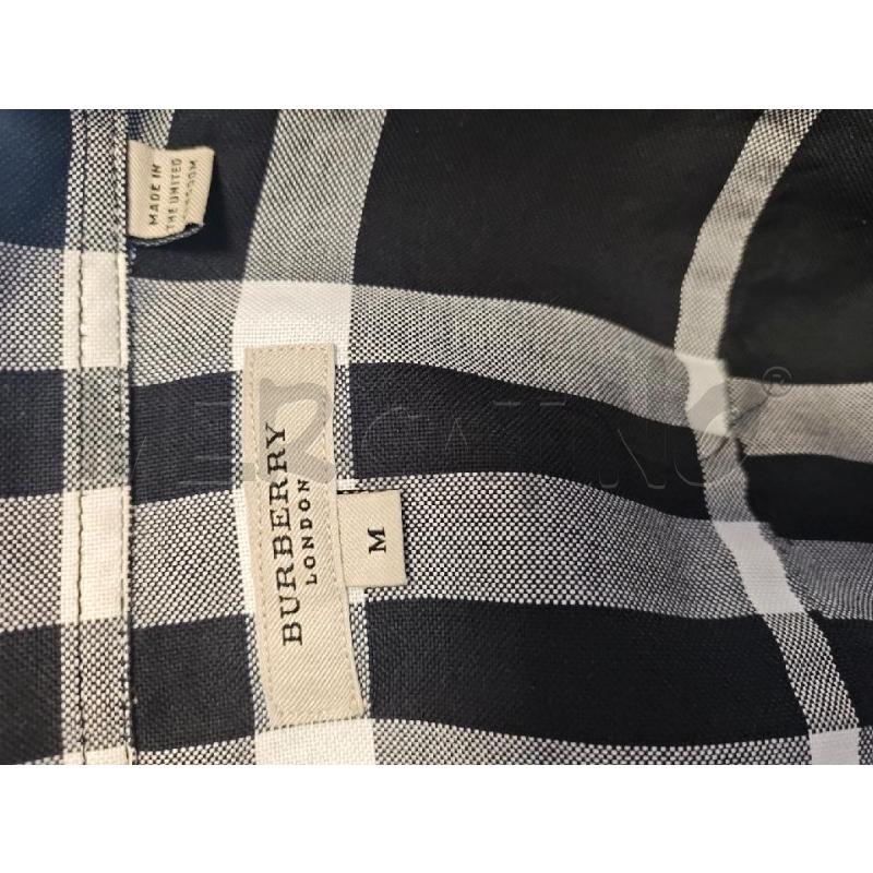 CAMICIA D BURBERRY NERA BIANCA CHECK  | Mercatino dell'Usato Verona fiera 4