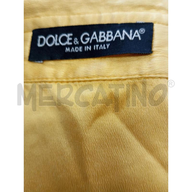 CAMICIA D DOLCE&GABBANA GIALLA IN SETA  | Mercatino dell'Usato Verona fiera 5