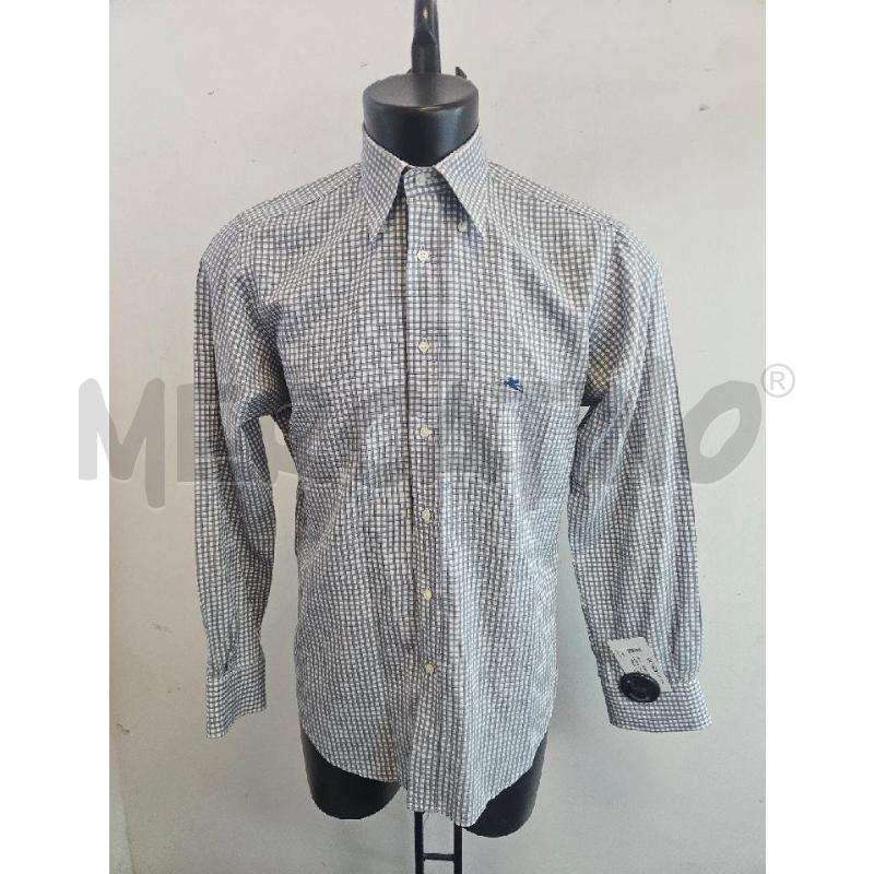 CAMICIA U ETRO A QUADRETTI BIA GRIGIO  | Mercatino dell'Usato Verona fiera 1