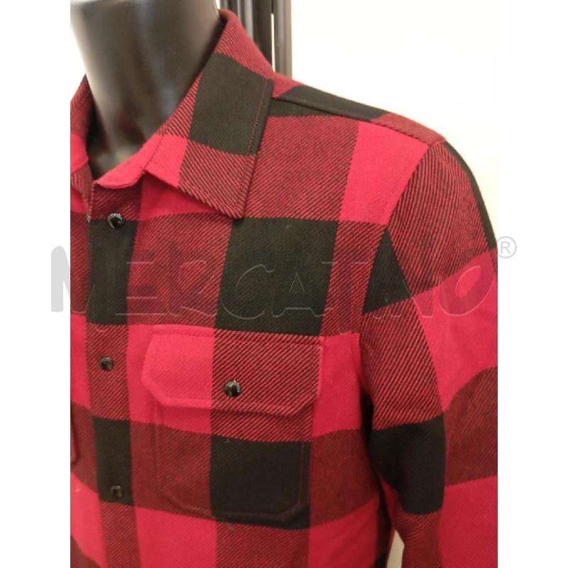 CAMICIA U WOOLRICH IMBOTTITA ROSSA NERA  | Mercatino dell'Usato Verona fiera 2