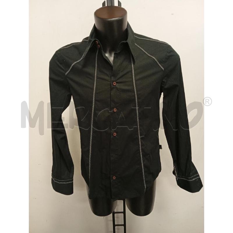 CAMICIA U  JUST CAVALLI NERA CUCITURESPALLA BIA  | Mercatino dell'Usato Verona fiera 1