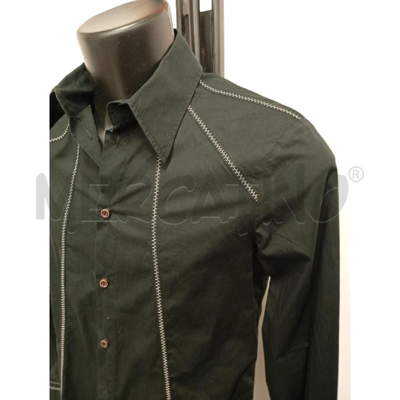 CAMICIA U  JUST CAVALLI NERA CUCITURESPALLA BIA  | Mercatino dell'Usato Verona fiera 2