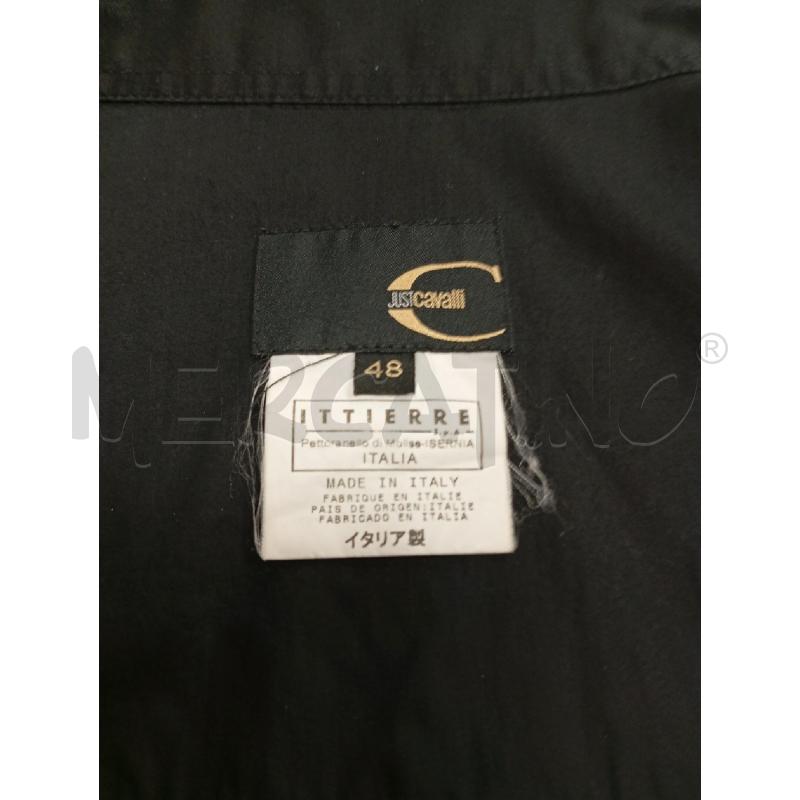 CAMICIA U  JUST CAVALLI NERA CUCITURESPALLA BIA  | Mercatino dell'Usato Verona fiera 5