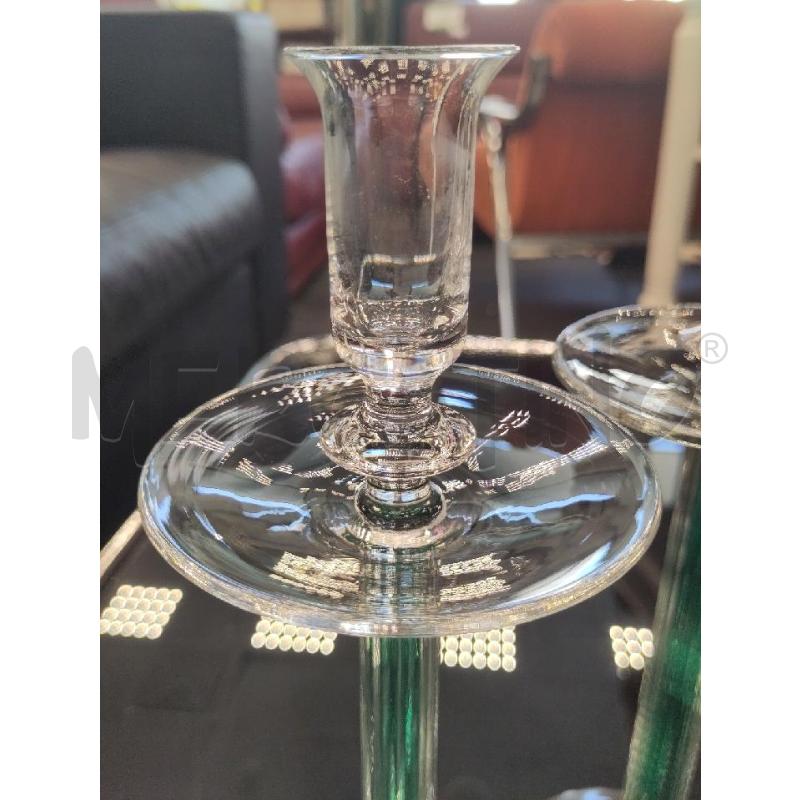 CANDELABRI IVV PZ. 2 MONOLUCE VETR TRASP/VERD | Mercatino dell'Usato Verona fiera 3