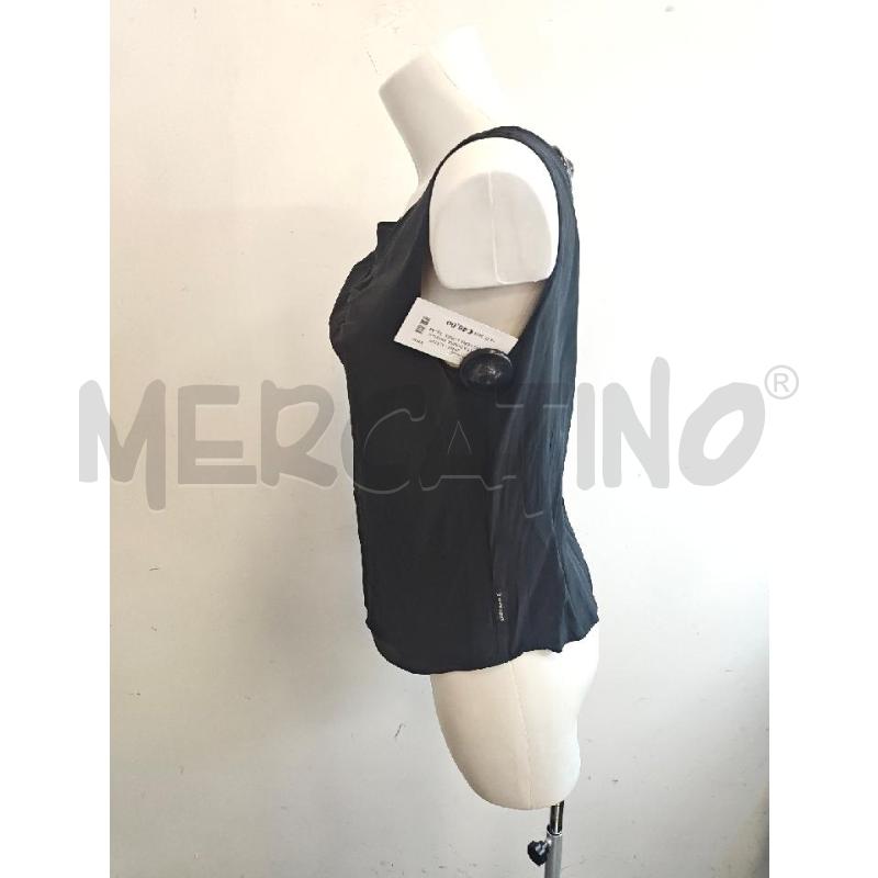 CANOTTA DONNA ARMANI JEANS NERA LUREX | Mercatino dell'Usato Verona fiera 2