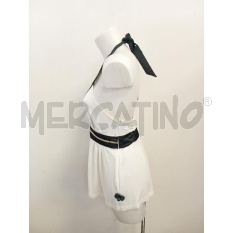 CANOTTA DONNA ELISABETTA FRANCHI BIANCO NERO  | Mercatino dell'Usato Verona fiera 2