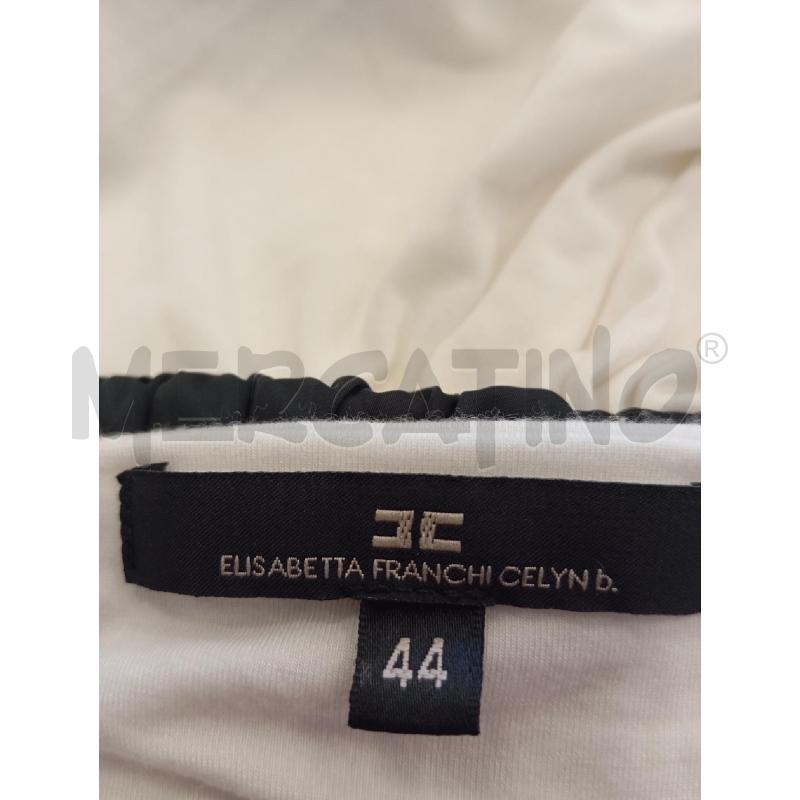 CANOTTA DONNA ELISABETTA FRANCHI BIANCO NERO  | Mercatino dell'Usato Verona fiera 4