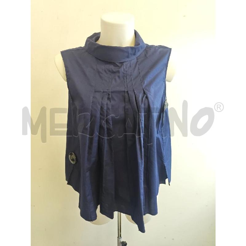 CANOTTA DONNA MARNI BLU PIEGHE BOTT RETRO | Mercatino dell'Usato Verona fiera 1