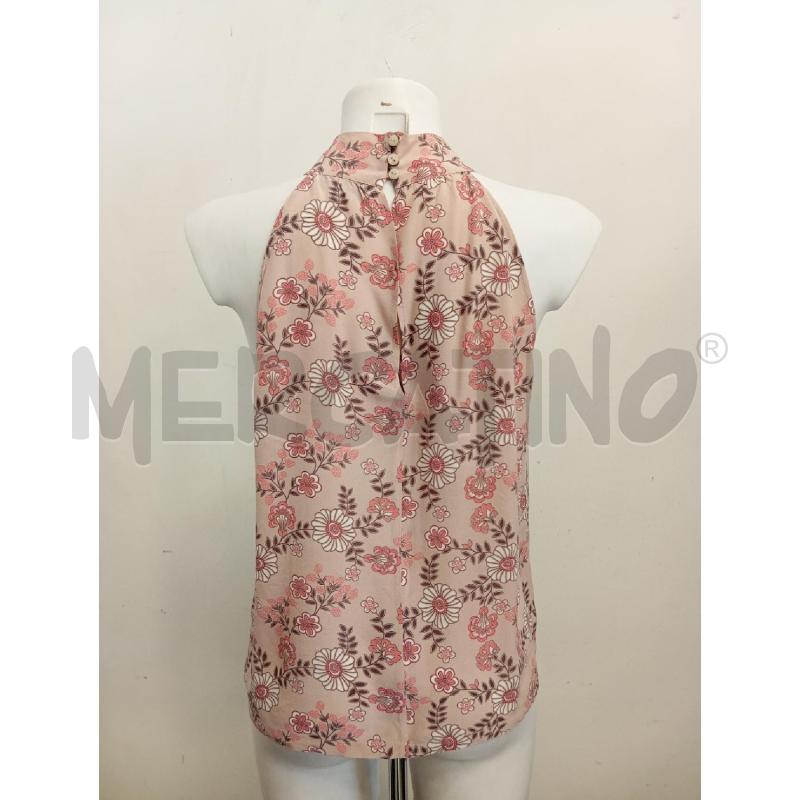 CANOTTA DONNA SETA TRUSSARDI ROSA FIORI PAILLETTES | Mercatino dell'Usato Verona fiera 4