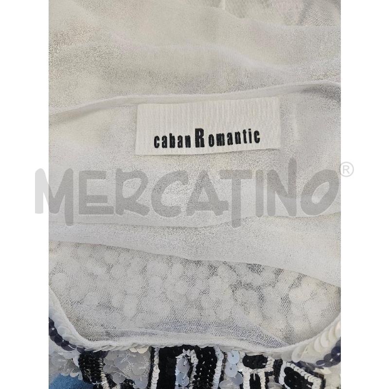 CANOTTA D CABAN ROMANTIC BIANCA PAILLETTES  | Mercatino dell'Usato Verona fiera 5