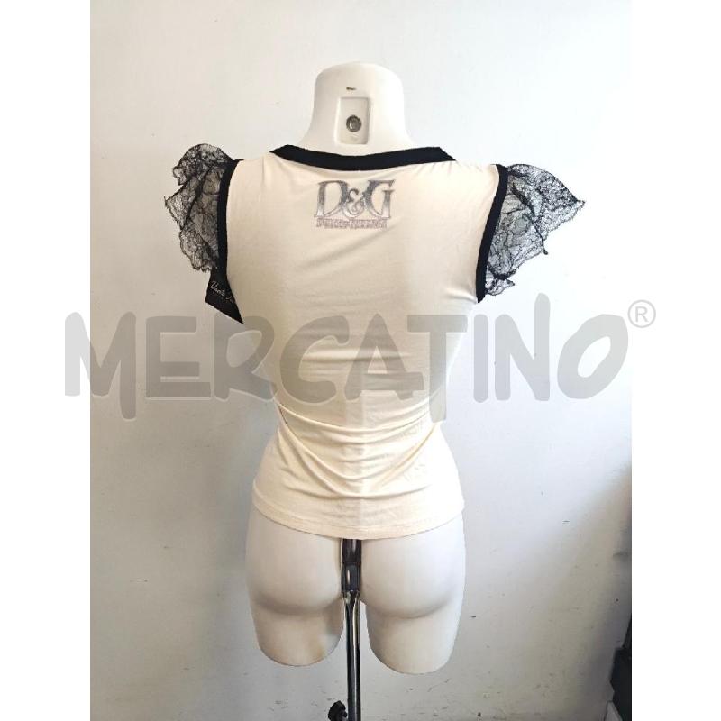 CANOTTA D D&G CREMA ROARING 20 BORDI VELLUTO | Mercatino dell'Usato Verona fiera 3