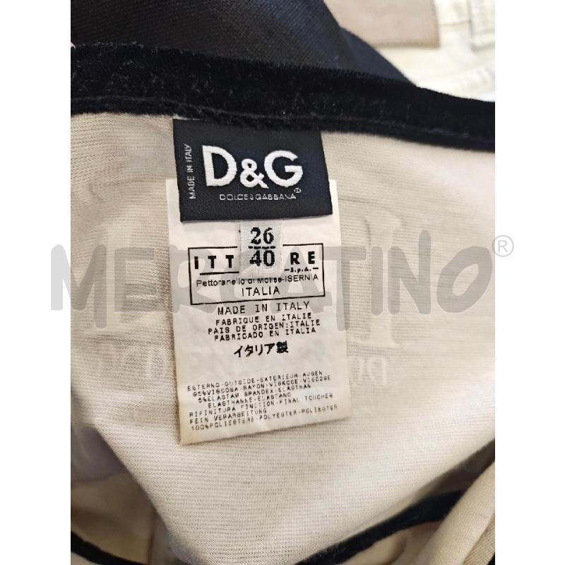 CANOTTA D D&G CREMA ROARING 20 BORDI VELLUTO | Mercatino dell'Usato Verona fiera 4