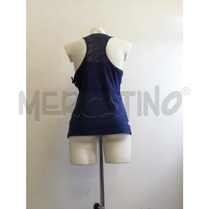 CANOTTA D EMPORIO ARMANI EA7 BLU PIZZO ANIMALE  | Mercatino dell'Usato Verona fiera 4