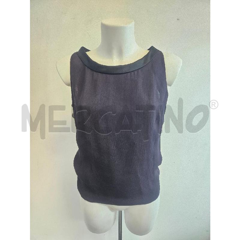 CANOTTA D EMPORIO ARMANI VIOLA COLLO NERO | Mercatino dell'Usato Verona fiera 1