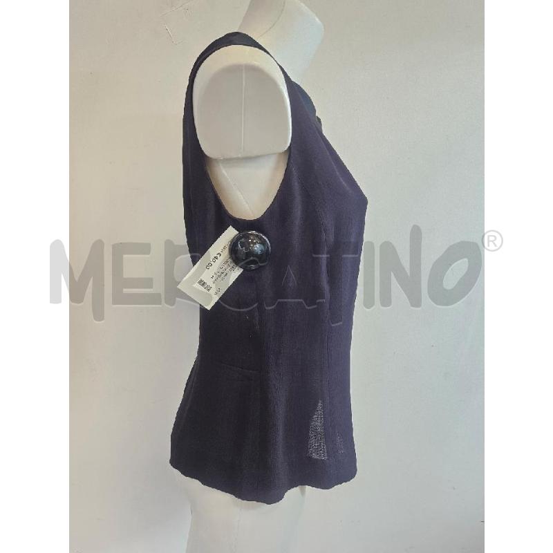 CANOTTA D EMPORIO ARMANI VIOLA COLLO NERO | Mercatino dell'Usato Verona fiera 2