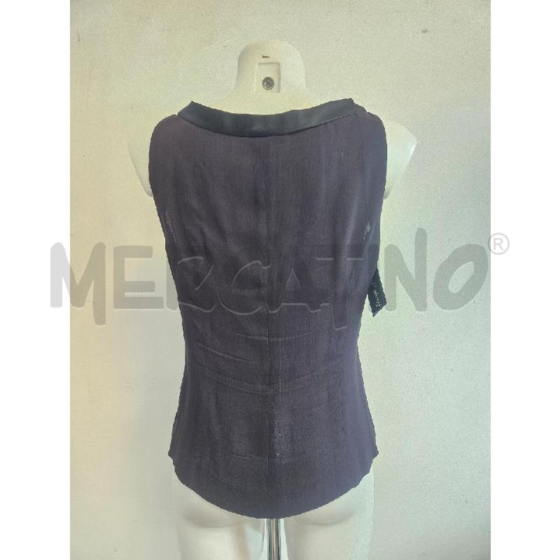 CANOTTA D EMPORIO ARMANI VIOLA COLLO NERO | Mercatino dell'Usato Verona fiera 3
