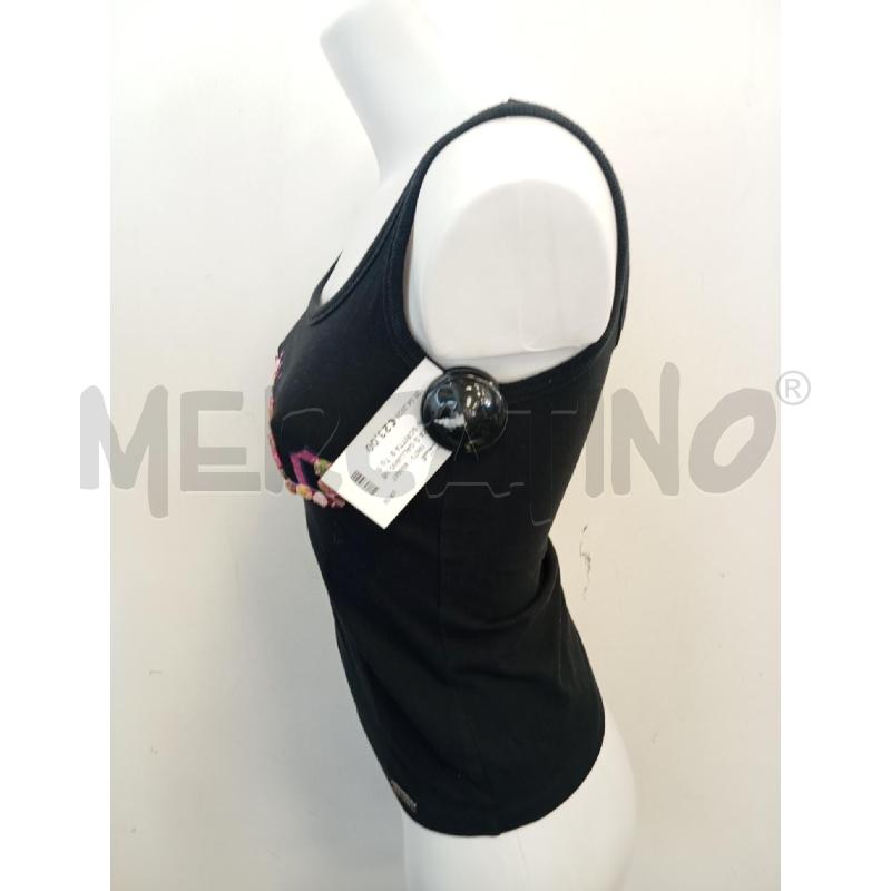 CANOTTA D GALLIANO NERA CON SCRITTA BOTTONI *  | Mercatino dell'Usato Verona fiera 3