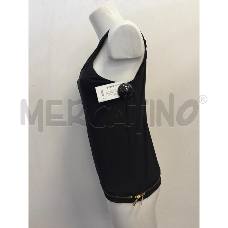 CANOTTA D JUST CAVALLI NERE CON CERNIERA FONDO  | Mercatino dell'Usato Verona fiera 2