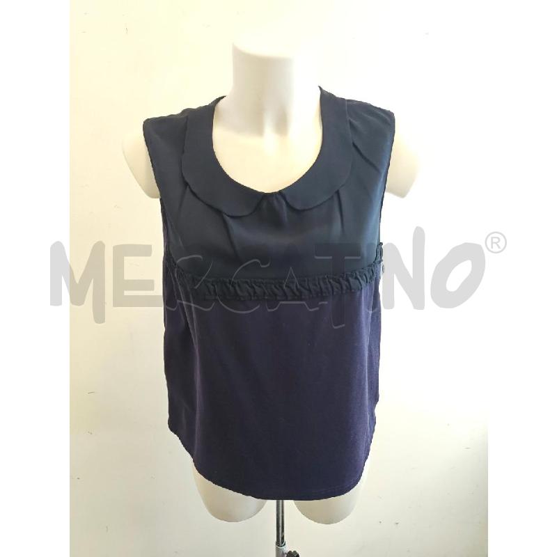CANOTTA D MARNI BLU CON COLLETTO  | Mercatino dell'Usato Verona fiera 1