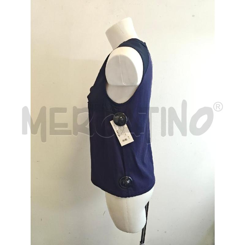 CANOTTA D MARNI BLU CON COLLETTO  | Mercatino dell'Usato Verona fiera 2