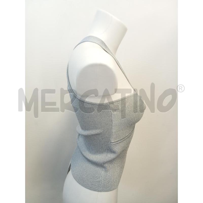 CANOTTA D MICHAEL KORS GRIGIA GLITTER BUCO CENTRALE | Mercatino dell'Usato Verona fiera 2