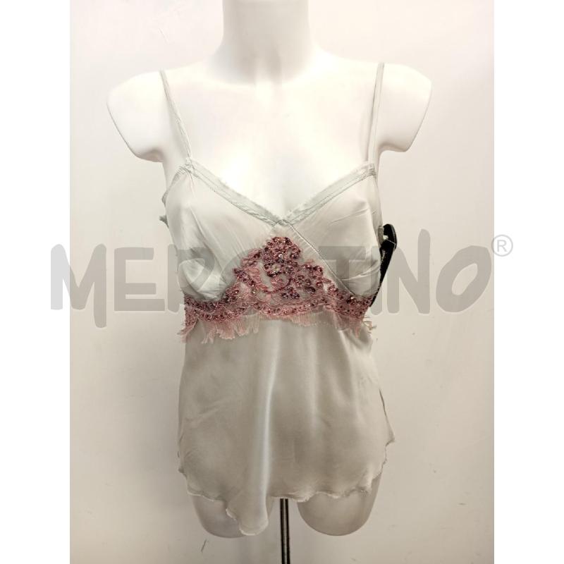 CANOTTA D PAROSH BEIGE STRASS ROSA | Mercatino dell'Usato Verona fiera 1