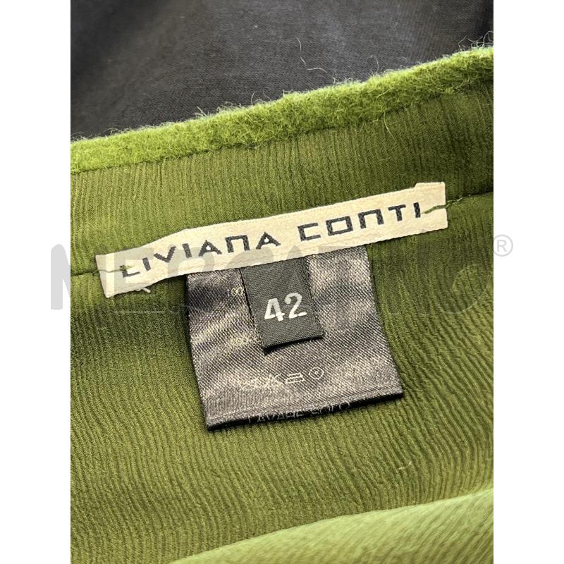 CANOTTA D SETA LIVIANA CONTI ROUGE VERDE | Mercatino dell'Usato Verona fiera 4