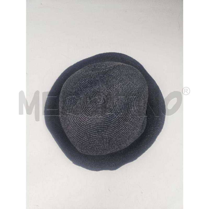 CAPPELLO D BORSALINO TRECCIA CANAPA TESA PICCOLA FIOCCO NERO  | Mercatino dell'Usato Verona fiera 3