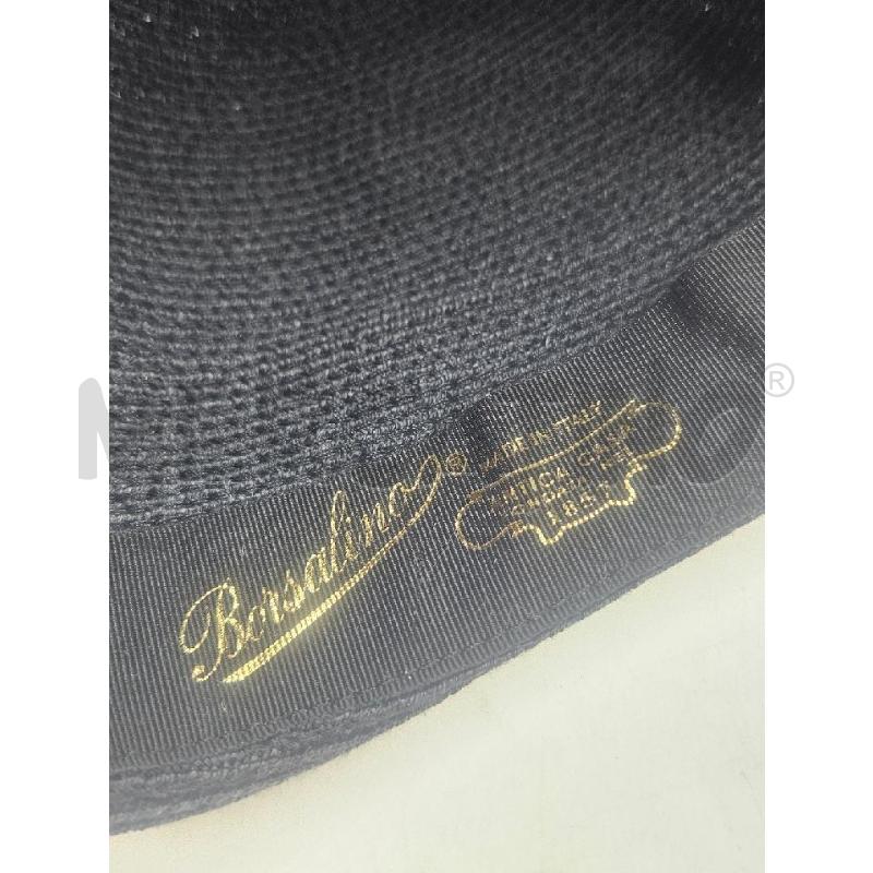 CAPPELLO D BORSALINO TRECCIA CANAPA TESA PICCOLA FIOCCO NERO  | Mercatino dell'Usato Verona fiera 4