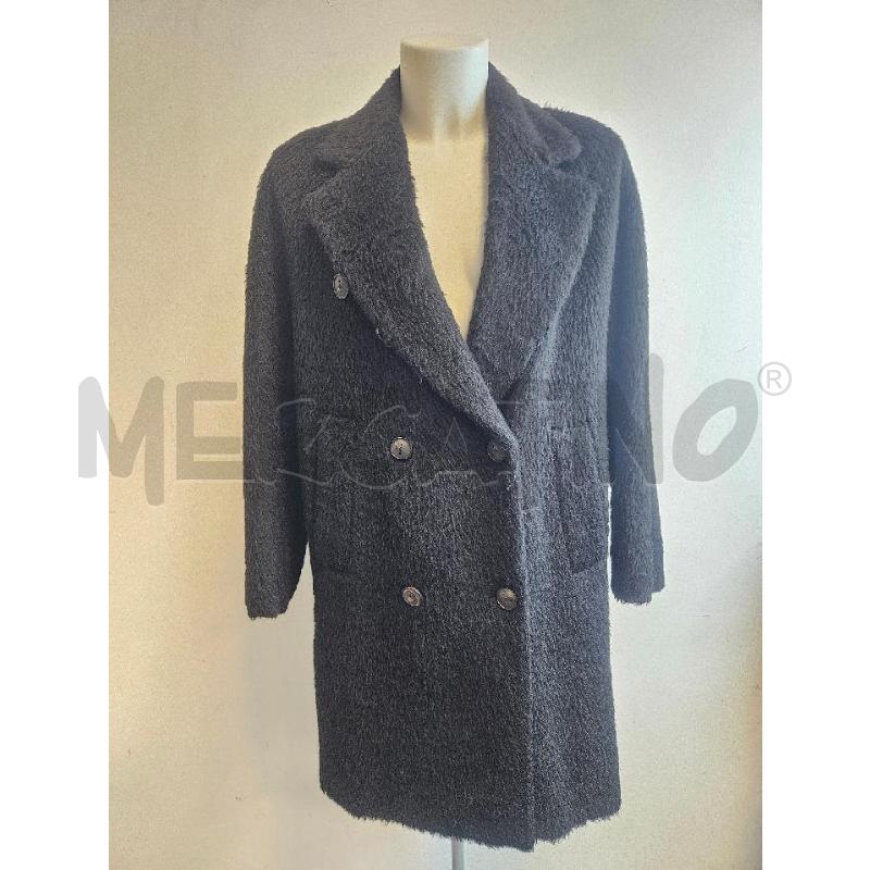 CAPPOTTO D H3VO NERO EFFETTO PELO  | Mercatino dell'Usato Verona fiera 1
