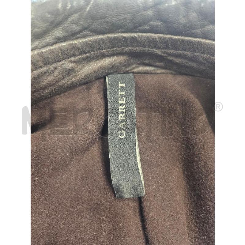 CAPPOTTO IN PELLE MARRONE GARRETT EFFETTO STROPICCIATO  | Mercatino dell'Usato Verona fiera 4