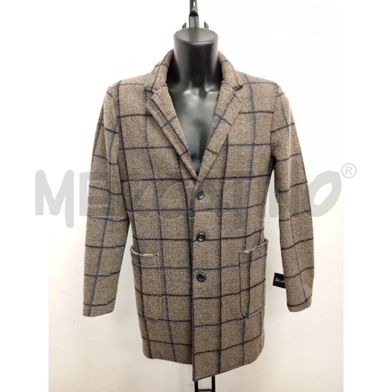 CAPPOTTO UOMO DISTRETTO12 MISTO LANA SPIGATO MARRONE QUADRI BLU  | Mercatino dell'Usato Verona fiera 1