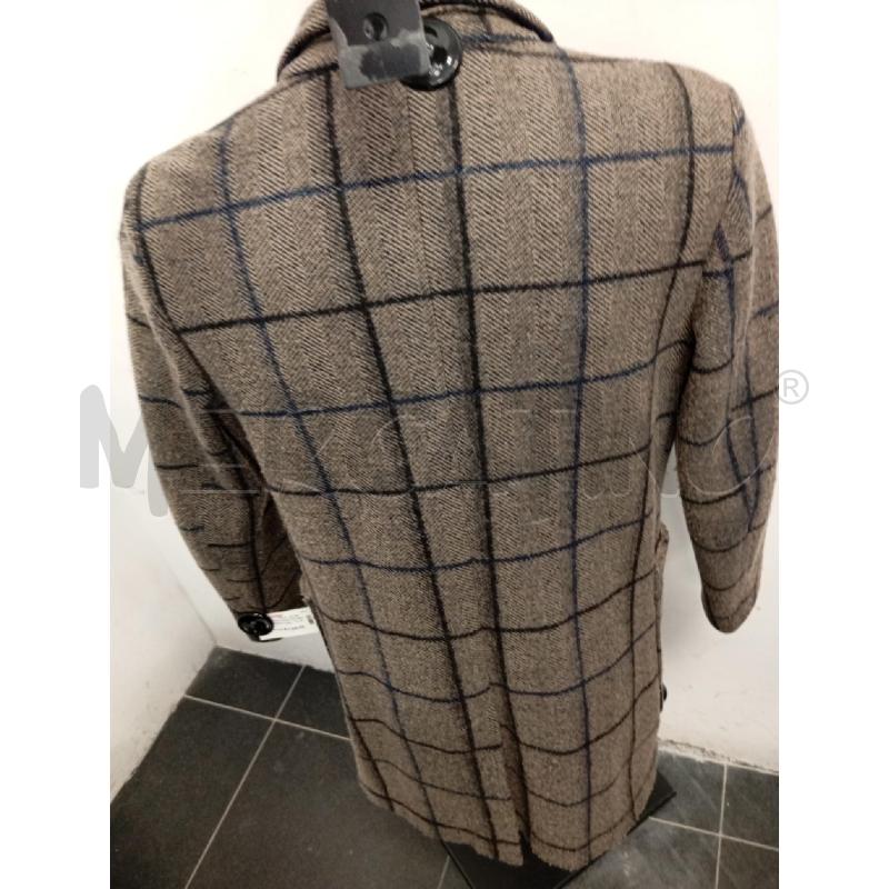 CAPPOTTO UOMO DISTRETTO12 MISTO LANA SPIGATO MARRONE QUADRI BLU  | Mercatino dell'Usato Verona fiera 3