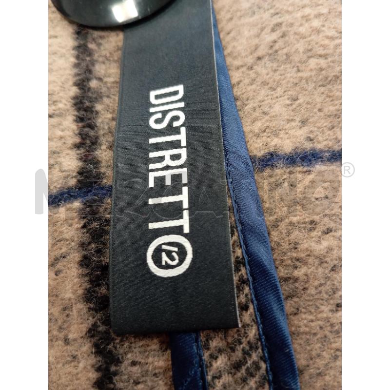 CAPPOTTO UOMO DISTRETTO12 MISTO LANA SPIGATO MARRONE QUADRI BLU  | Mercatino dell'Usato Verona fiera 4
