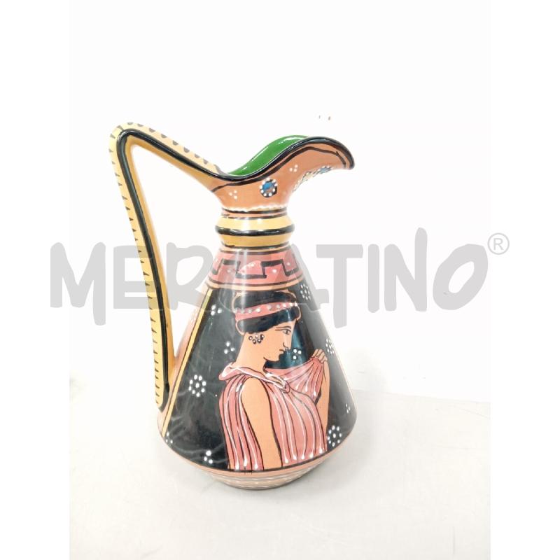 CARAFFA CER DERUTA FIGURE DONNE NERO MARRONE | Mercatino dell'Usato Verona fiera 1