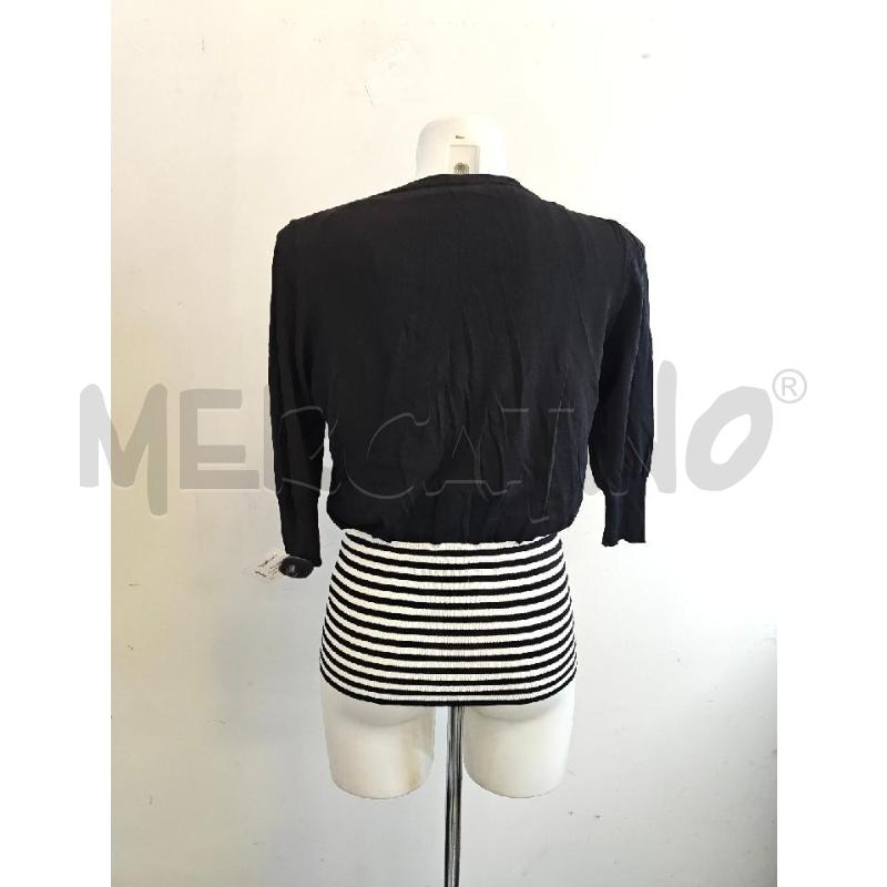 CARDIGAN+CANOTTA  D FERRE NERA RIGHE BIA  | Mercatino dell'Usato Verona fiera 3