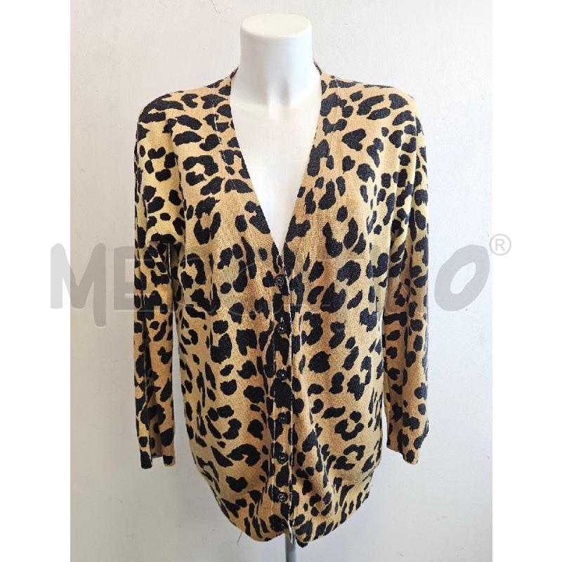 CARDIGAN D LOVE MOSCHINO ANIMALIER BEIGE NERO  | Mercatino dell'Usato Verona fiera 1