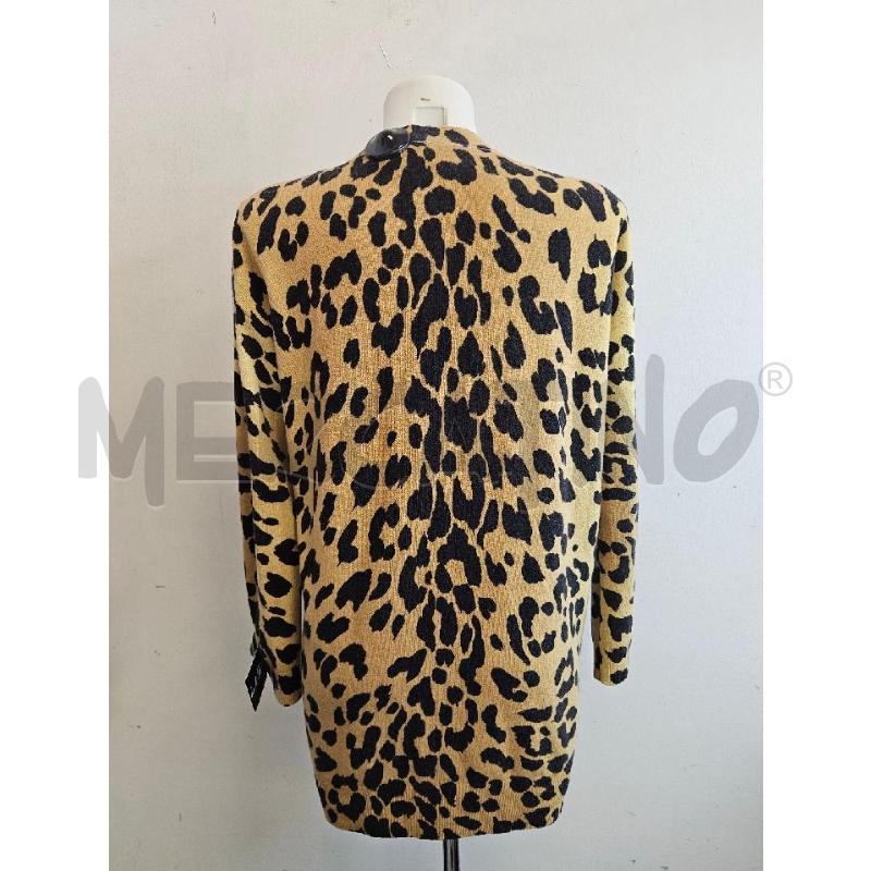 CARDIGAN D LOVE MOSCHINO ANIMALIER BEIGE NERO  | Mercatino dell'Usato Verona fiera 3