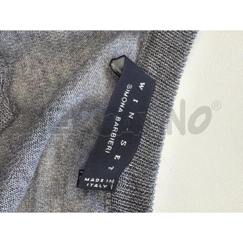 CARDIGAN D TWIN SET GRI ROMBI BIA NERI  | Mercatino dell'Usato Verona fiera 4