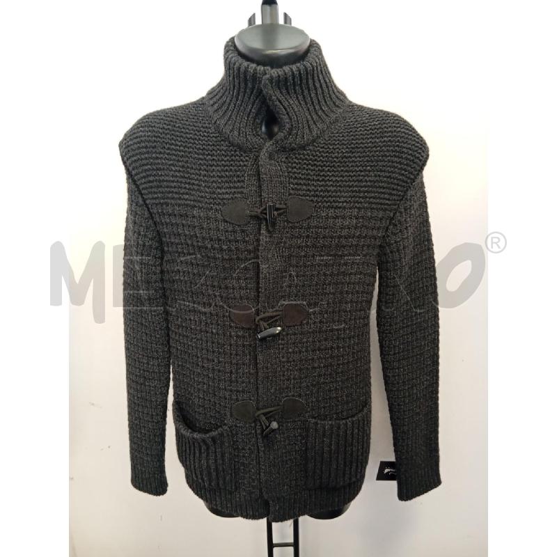CARDIGAN UBVNECK GRIGIO ALAMARI MISTO LANA ALPACA | Mercatino dell'Usato Verona fiera 1
